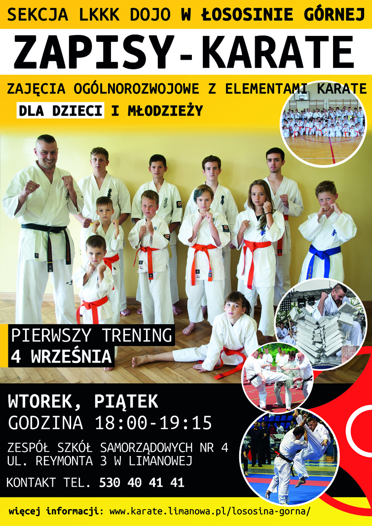 Zapisy Karate Łososina Górna